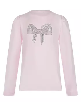 Розовая толстовка со стразами Monnalisa детская