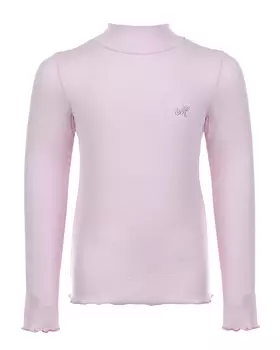 Розовая водолазка со стразами Monnalisa детская