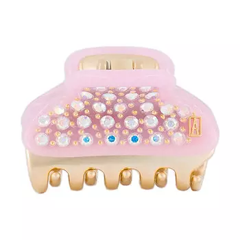 Розовая заколка-краб со стразами Alexander de Paris детская