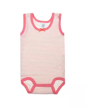 Розовое боди в полоску Sanetta