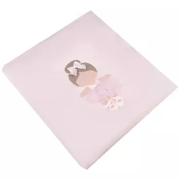 Розовое одеяло с аппликацией "балерина", 70x80 см Story Loris