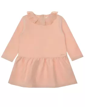 Розовое платье с вышивкой на воротнике Chloe детское