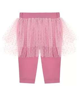 Розовые леггинсы с юбкой-пачкой Dan Maralex детские