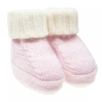 Розовые пинетки с белыми отворотами Tomax детские