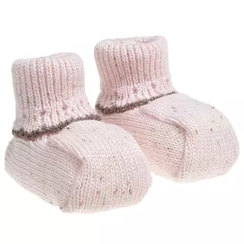 Розовые пинетки с бежевым кантом Marlu детские