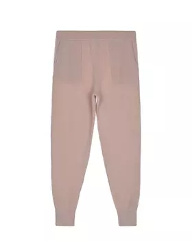 Розовые спортивные брюки из кашемира Brunello Cucinelli детские