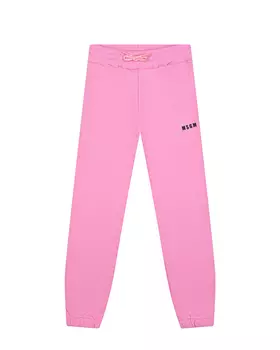 Розовые спортивные брюки с лого MSGM детские