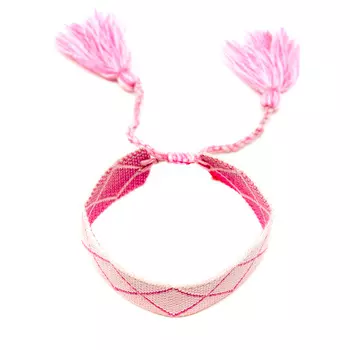 Розовый браслет с кисточками Tais детский
