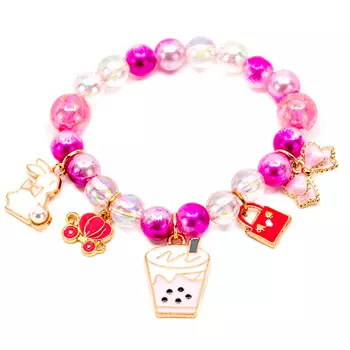 Розовый браслет с коктейлем Tais детский