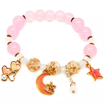 Розовый браслет с месяцем Tais детский