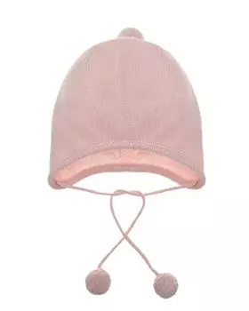 Розовый чепчик из кашемира Oscar et Valentine детский