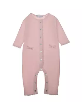 Розовый комбинезон из кашемира Oscar et Valentine детский