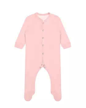 Розовый комбинезон из шерсти мериносов Norveg детский