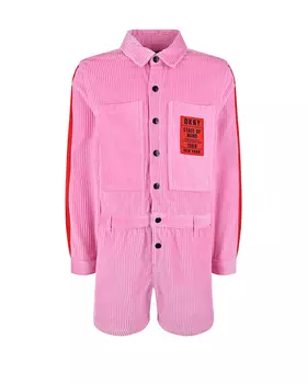 Розовый комбинезон из вельвета DKNY детский