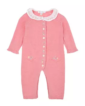 Розовый комбинезон с белым воротником Tartine et Chocolat