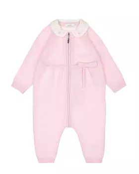 Розовый комбинезон с белым воротником Tomax детский