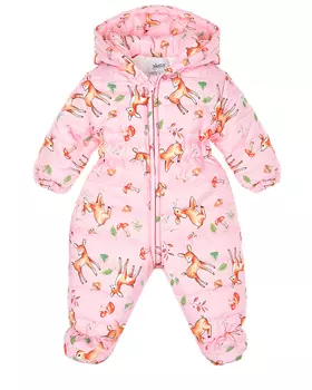 Розовый комбинезон с принтом "олени" Aletta детский