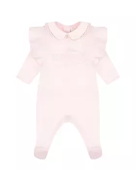 Розовый комбинезон с рюшами Ermanno Scervino