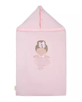 Розовый конверт с аппликацией "балерина", 44x74 см Story Loris