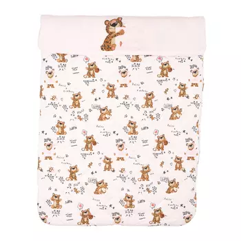 Розовый конверт с принтом Baby Leo, 45х57 см Dolce&Gabbana