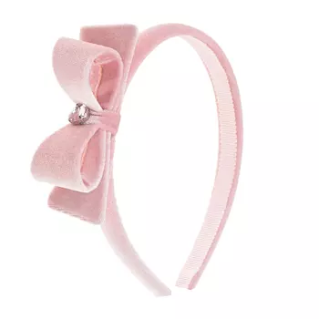 Розовый ободок с бантом Monnalisa детский
