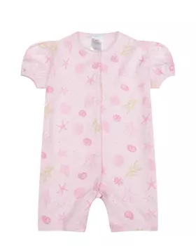 Розовый песочник с морским принтом Lyda Baby