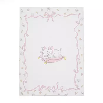 Розовый плед с принтом "котенок", 99x73 см Monnalisa детский