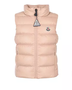 Розовый стеганый жилет Moncler детский