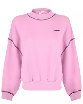 Розовый свитшот с черными полосками Red Valentino