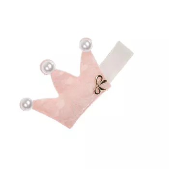 Розовый зажим для волос "Корона" Rena Chris детский