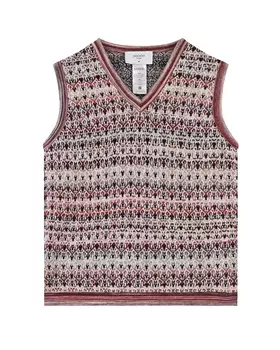 Розовый жилет из смесовой шерсти Paade Mode детский