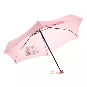 Розовый зонт с брелоком Moschino детский