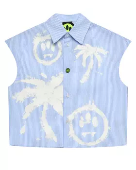 Рубашка без рукавов в полоску Barrow