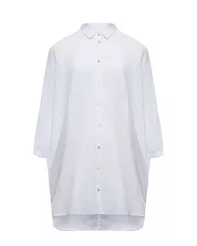 Рубашка оверсайз с рукавами 3/4, белая 120% Lino