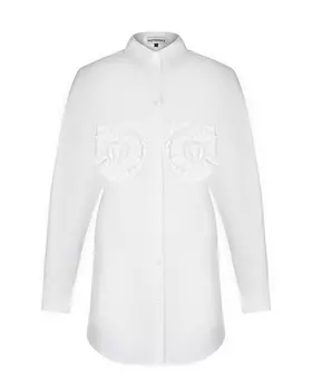 Рубашка с декором "розы" в тон Masterpeace