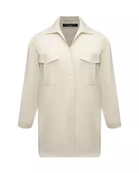 Рубашка с карманами на груди, бежевая Pietro Brunelli