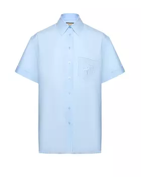 Рубашка с короткими рукавами, голубая Shatu