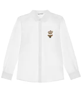 Рубашка с вышивкой Dolce&amp;Gabbana детская
