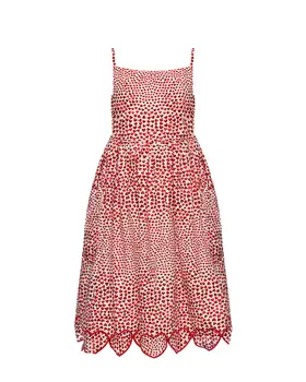 Сарафан с принтом "сердца" Stella McCartney