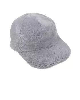 Серая бейсболка из овчины Plooml детская