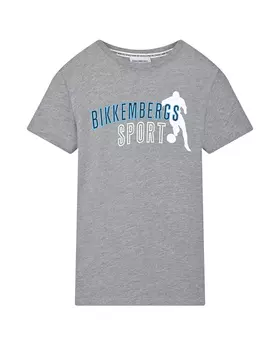 Серая футболка с лого Sport Bikkembergs детская