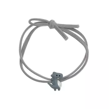 Серая резинка для волос с дракончиком Tais