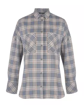 Серая рубашка в крупную клетку Dan Maralex