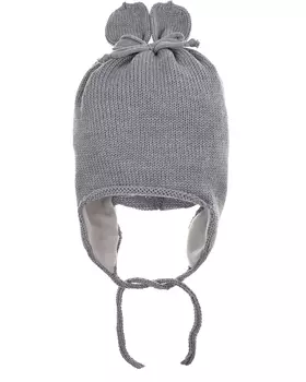 Серая шапка с бантом Catya детская