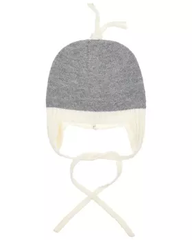 Серая шапка с белым кантом Tomax детская