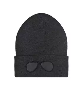 Серая шапка с декором "очки" Regina детская