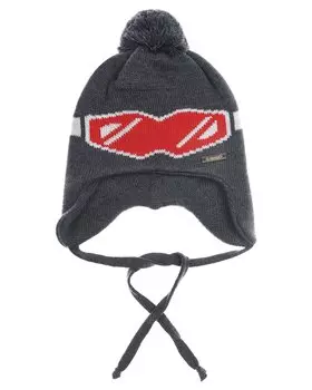 Серая шапка с принтом "очки" Il Trenino детская