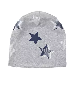 Серая шапка с принтом "звезды" Catya