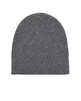 Серая шапка с россыпью страз Regina детская
