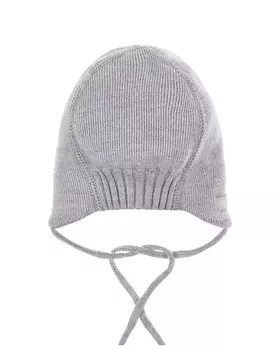 Серая шапка с завязками MaxiMo детская